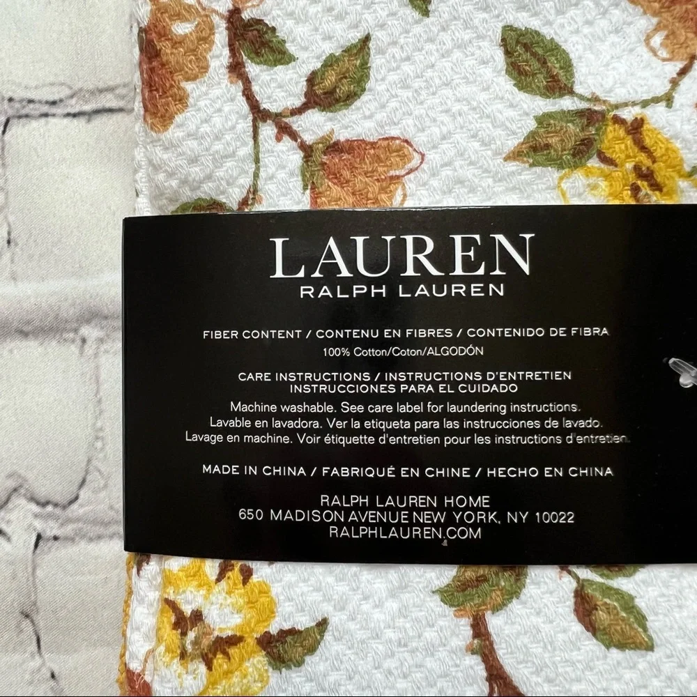 NWT Ralph Lauren Set of 3 Kitchen Towels Set